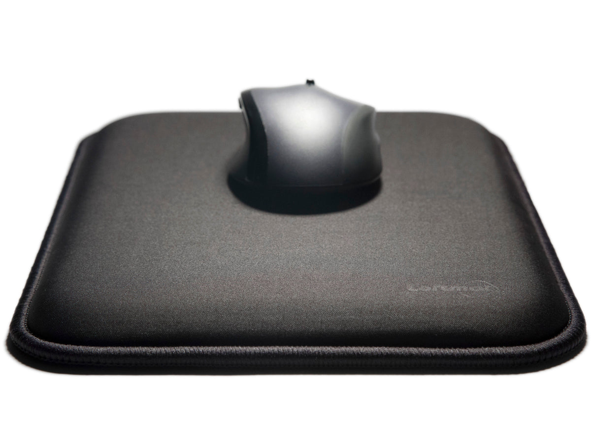 LOFTMAT (8.5x11.5 inch) Cushioned Mouse Pad  - "The Office Executive" - Black Color