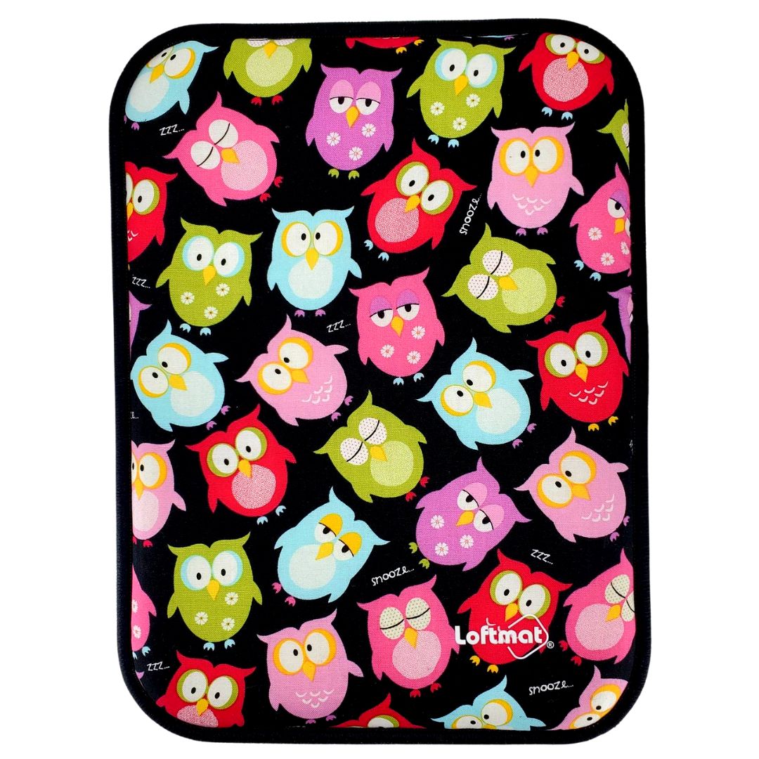 LOFTMAT (8.5x11.5 inch) Cushioned Mouse Pad - "LOFTMAT KIDS EXEC" Limited Edition - Owl Friends