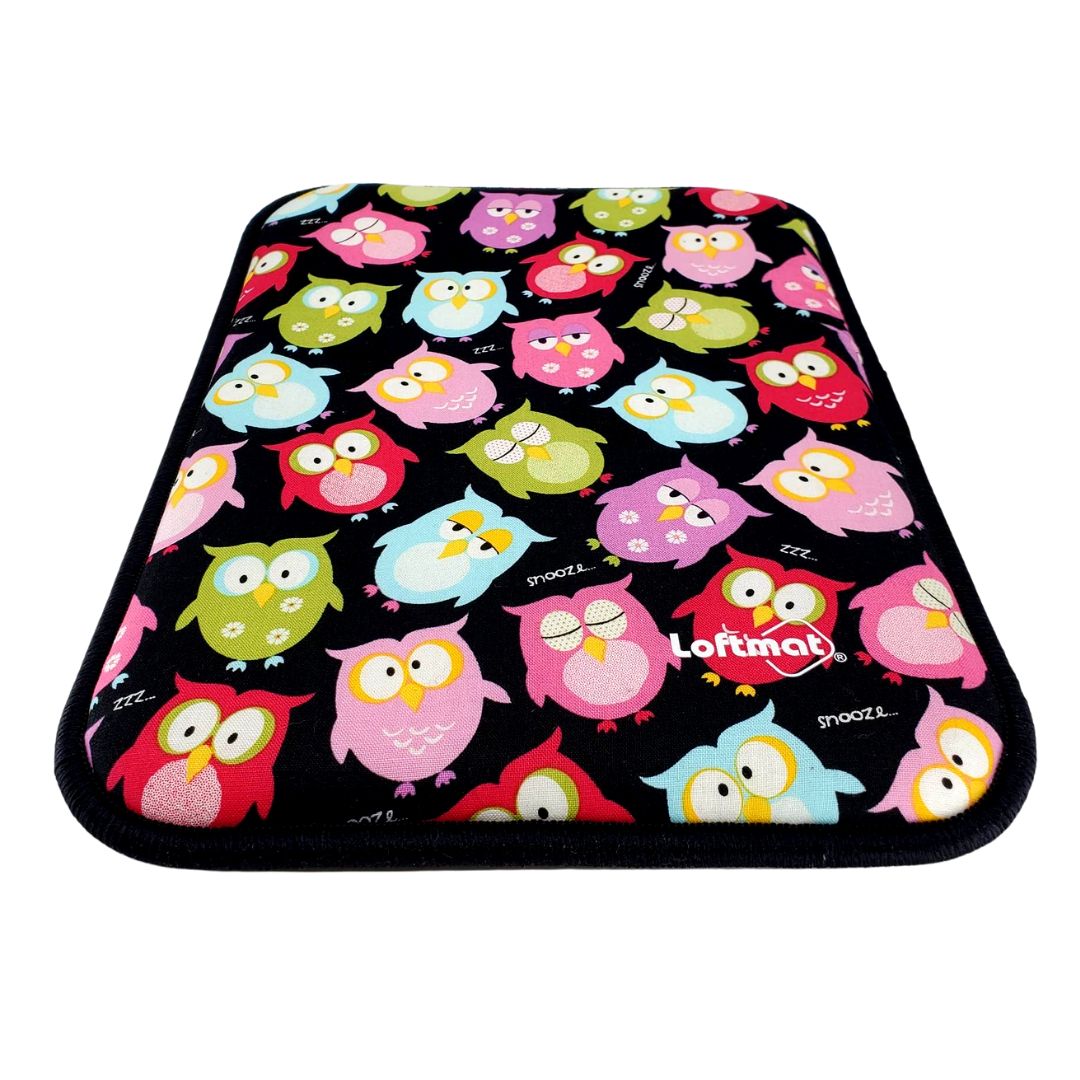 LOFTMAT (8.5x11.5 inch) Cushioned Mouse Pad - "LOFTMAT KIDS EXEC" Limited Edition - Owl Friends