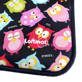 LOFTMAT (8.5x11.5 inch) Cushioned Mouse Pad - "LOFTMAT KIDS EXEC" Limited Edition - Owl Friends