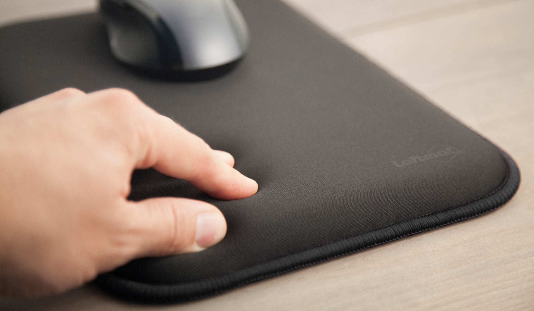 LOFTMAT (8.5x11.5 inch) Cushioned Mouse Pad  - "The Office Executive" - Black Color